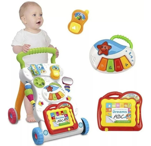 Imagen 3 de 6 de Andador Caminador Primeros Pasos Luz Sonido Juegos + 6 Meses