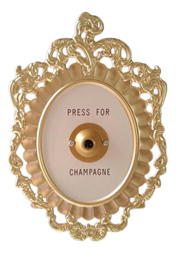 Metal Champagne Botón Anillo Campana Navidad Hotel
