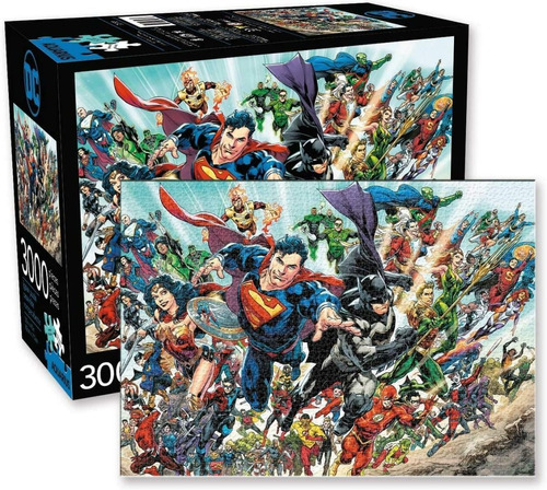 Imagen 1 de 1 de Puzzle Dc Comics Cast - 3000 Piezas - Aquarius