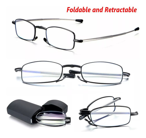 5 Gafas De Ordenador Plegables, Gafas De Lectura Con Luz