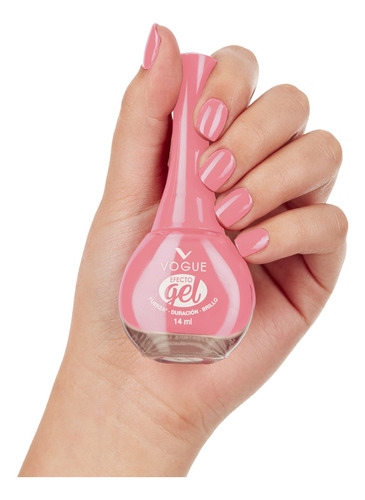 Imagen 4 de 4 de Esmalte Vogue Color Efecto Gel Facil Aplicacion X 14 Ml