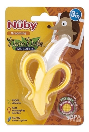 Mordillo Banana Silicona Nuby 782 Color Amarillo