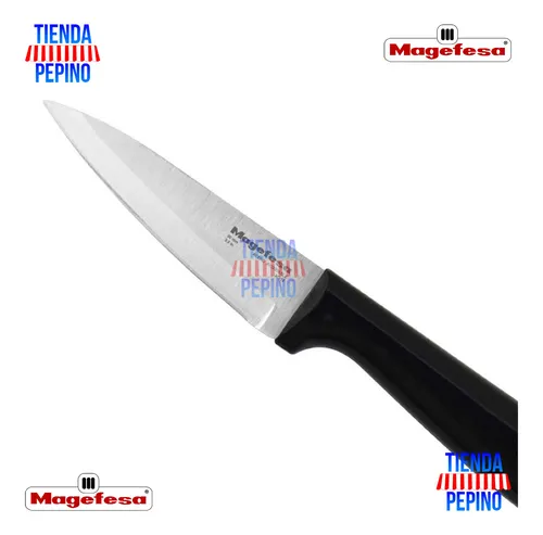 Set X3 Cuchillos Magefesa Acero Inox Mestre Tienda Pepino