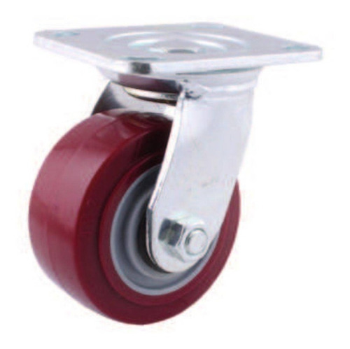 8 Rodajas Ruedas Llantas 6x2 Marron Poliuretano Giratoria