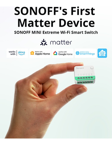 Interruptor Wifi Sonoff Mini Extreme - Matter Compatible