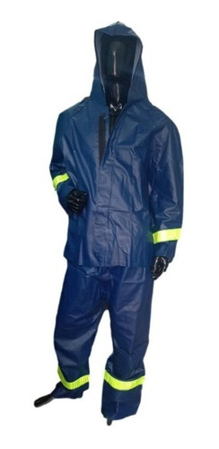 Conjunto Impermeable Calibre 18 Resistente Grueso Azul