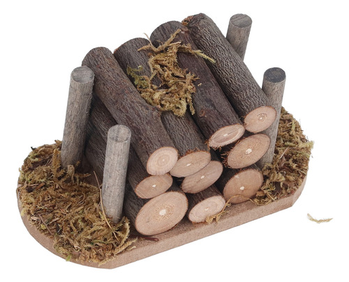 Leña Para Fogata En Miniatura Para Casa De Muñecas, Modelo 1