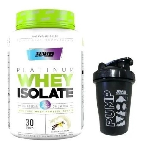 Platinum Whey Isolate 2lb + Vaso Mezclador -star Nutrition