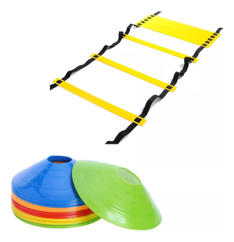 Kit De Entrenamiento Cono + Escalera