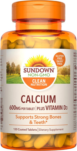 Calcio 600 Mg Vitamina D3 250 Iu Inmunologico Oseo 120 Tab