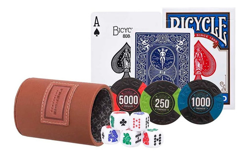 Casino Clásico Frengie® Poker Con Fichas, Barajas Bicycle