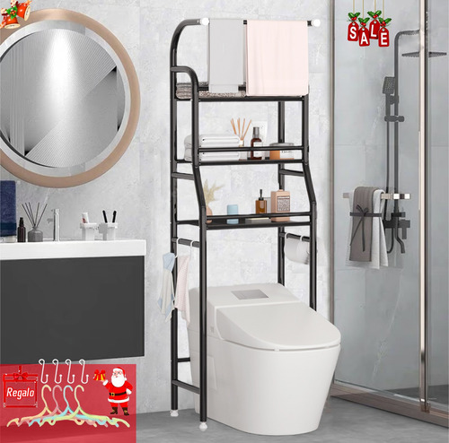  Mueble Organizador Baño Rack Estante Sanitario Taza Repisa