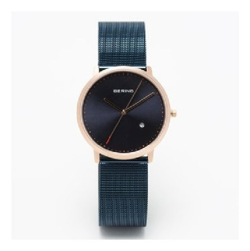 Reloj Bering Unisex Watch Blue Dial Mesh 11139-367