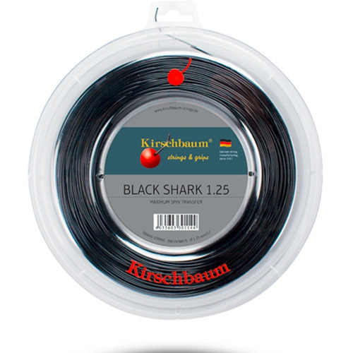 Cuerda Para Raqueta Kirschbaum Black Shark 1.30 Rollo 200mts