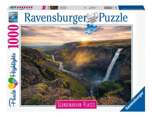 Puzzle 2d 1000 El: Haifoss Of Island