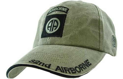 82nd Airborne Division Od Gorra Verde De Perfil Bajo
