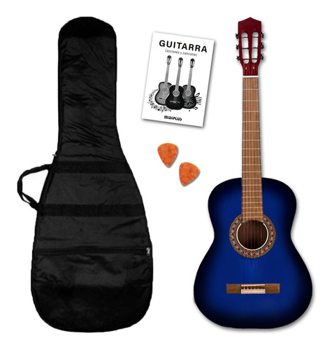 Imagen 1 de 10 de Guitarra Criolla Clasica Con Funda Varios Colores Cuotas