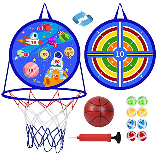 14  Dart Board For Kids, Basketball Hoop For Kids Toddl...