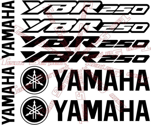 Yamaha Ybr 250 Calcomanias Stickers No Yzf R1 R6 Negro