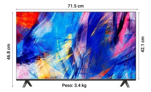 Pantalla Tcl 32 Pulgadas Smart Tv Hd Android Tv 32s230a