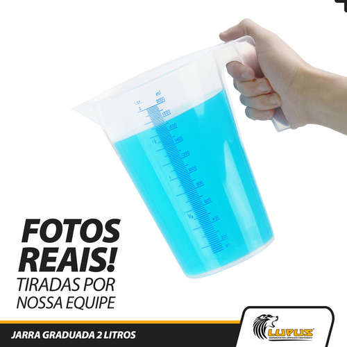 Jarra Graduada 2 Litros Polipropileno Diversos Fluidos