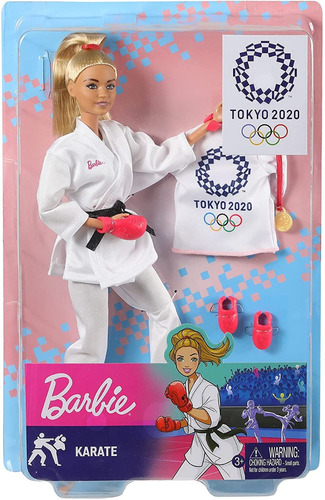 Muñeca Barbie De Karate Olympic Games Tokio2020 Y Accesorios