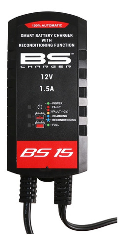 Cargador Mantenedor Inteligente Batería Moto Bs 15 12v 1.5a 