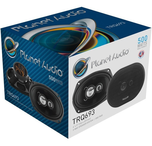 Parlantes Planet Audio 6x9 3 Vías 250w Rms 500w Par Trq693 P