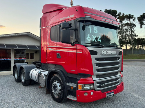 Scania R 480 Streamline 6x4 Ano 2015 Vermelho Susp. Ar R480