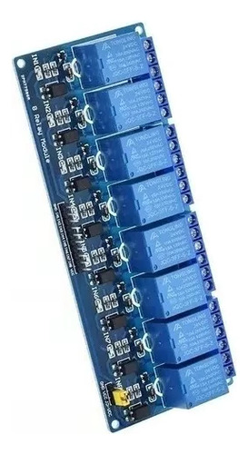 Módulo Relé 8 Canales Arduino Raspberry 24v Microcontrolador