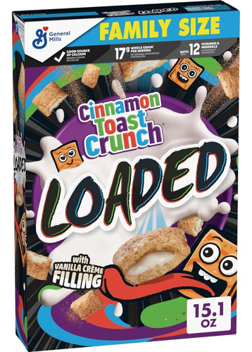 Cereal Cinnamon Toast Crunch Loaded With Vainilla Creme 428g