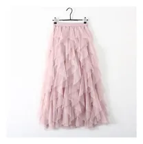 Comprar Cómoda Falda De Tutú Plisada De Cintura Alta De Tul Para Mam