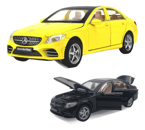 Mercedes Benz C260l Miniatura Metal Coche Con Luz Y Sonido