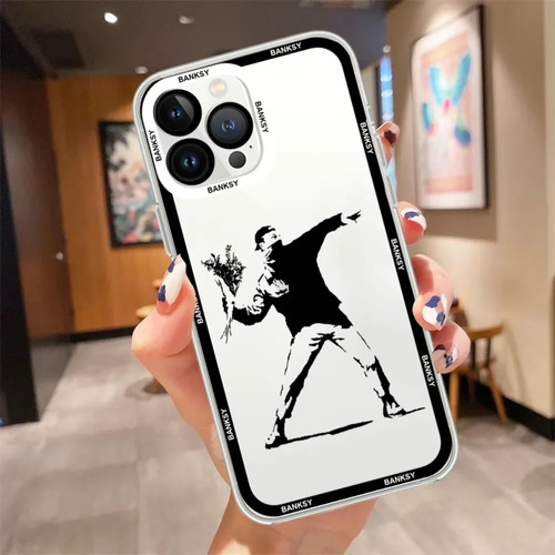 Funda De Teléfono Banksy, Artista De Graffiti, Para iPhone 1