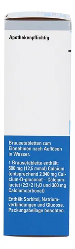 Calcio-sandoz Forte 500 Mg 20 Tableta Efervescente