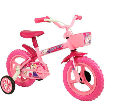 Bicicleta Arco Iris Aro 12 Infantil Com Cestinha Track