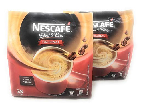 2 Paquetes De Nescafé 3-in-1 Original Premix Café Instantáne