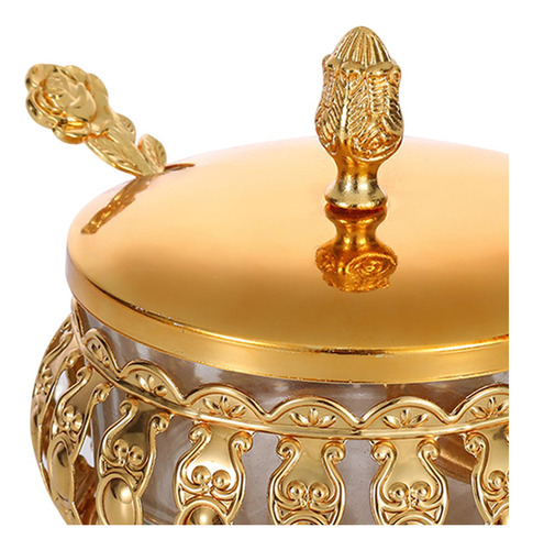 Jarra De Almacenamiento Decorativo De Oro