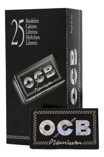 Imagen 1 de 2 de Rolling Paper Ocb Premiun Negro 1 1/4