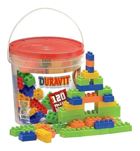 Imagen 2 de 3 de Bloques Mini Blocks Didacticos Encastre X 120 Duravit