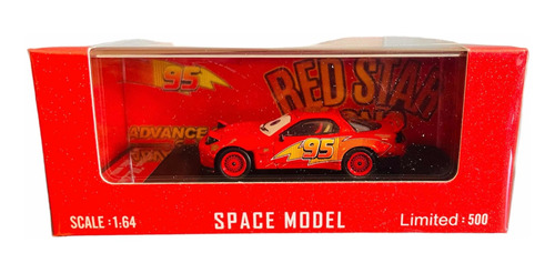 Rayo Mc Queen Car Space Model 1:64 Red Star Mc Queen Cars 