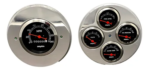 comprar Dolphin Gauge 1954 Chevy Truck 5 Dash Cluster Panel Set