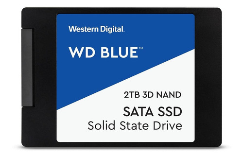 Disco sólido SSD interno Western Digital  WDS200T2B0A 2TB azul