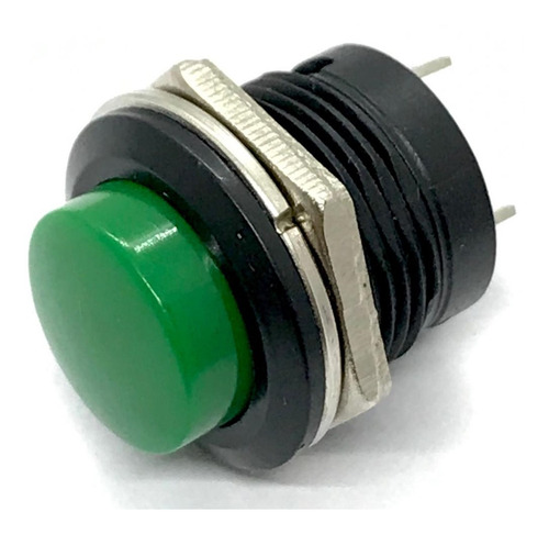 1x Chave Push Button Tipo Start-bujão R13-507 Verde
