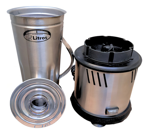 Liquidificador 2 Litros Alta Rotação Industrial Inox Potente Cor Aco inox 220V