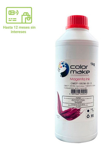 Tinta Compatible Epson Dye  1 Litro Color Make Magenta