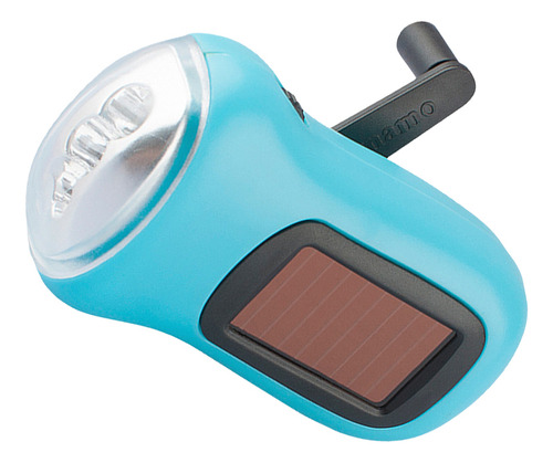 Mini Linterna Portátil Con Manivela Led Con Energía Solar