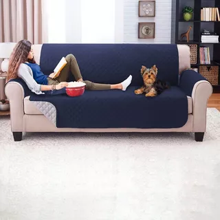 Protector Sofa, Forro, Mueble, Doble Faz 4 Puestos