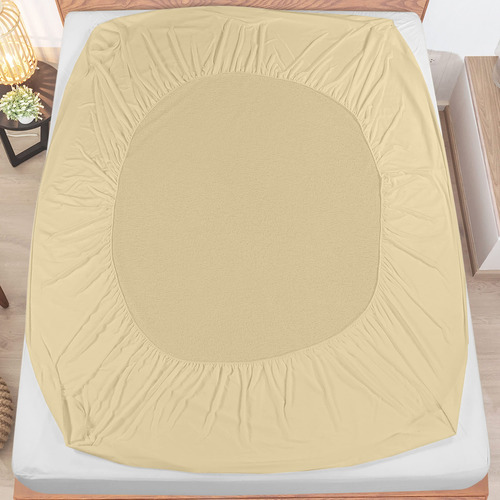 Utopia Bedding Protector De Colchon Imper King Beige Beige Lisa King