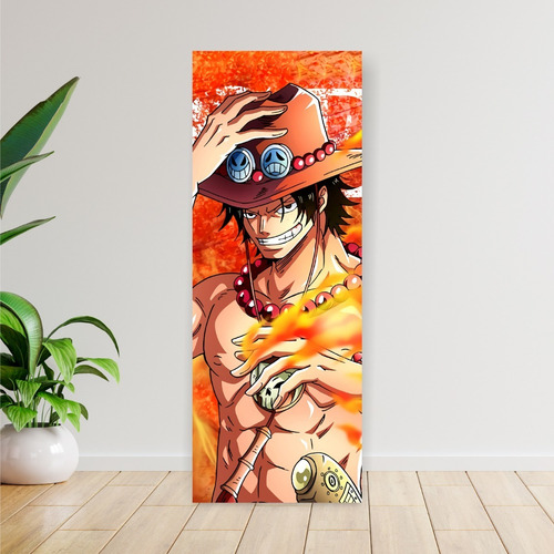 Imagen 3 de 8 de Cuadro Grande De Anime One Piece Portgas D. Ace - Animeras
